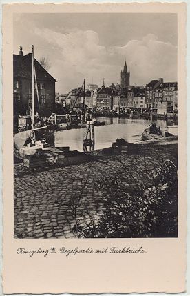 K�nigsberg - Pregelpartie mit Fischbr�cke