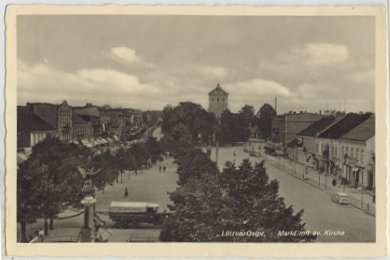 Gizycko - Marketplace with evangelical church