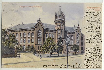 Kwidzyn - Kr�lewska szkola podoficerska 1907